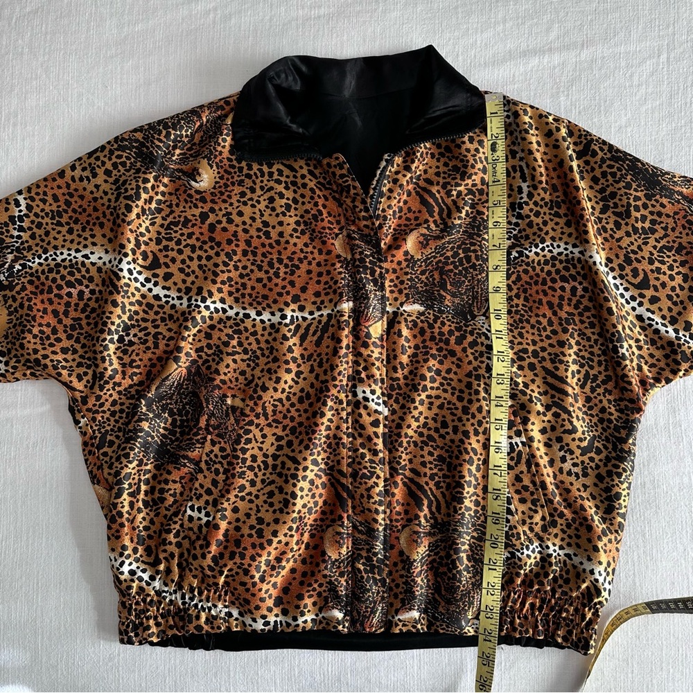 Vintage 80s Baddie Seoul Olympics Cheetah Print Jacket - Picture 8 of 13